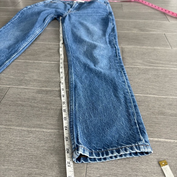 Reformation Julia Crop High Rise Cigarette Straight Leg Denim Jeans Milo Wash 25 - Picture 14 of 16